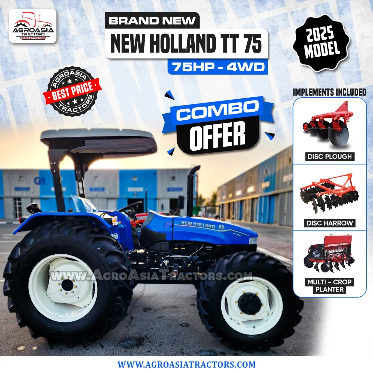 new holland tractors with farm implements