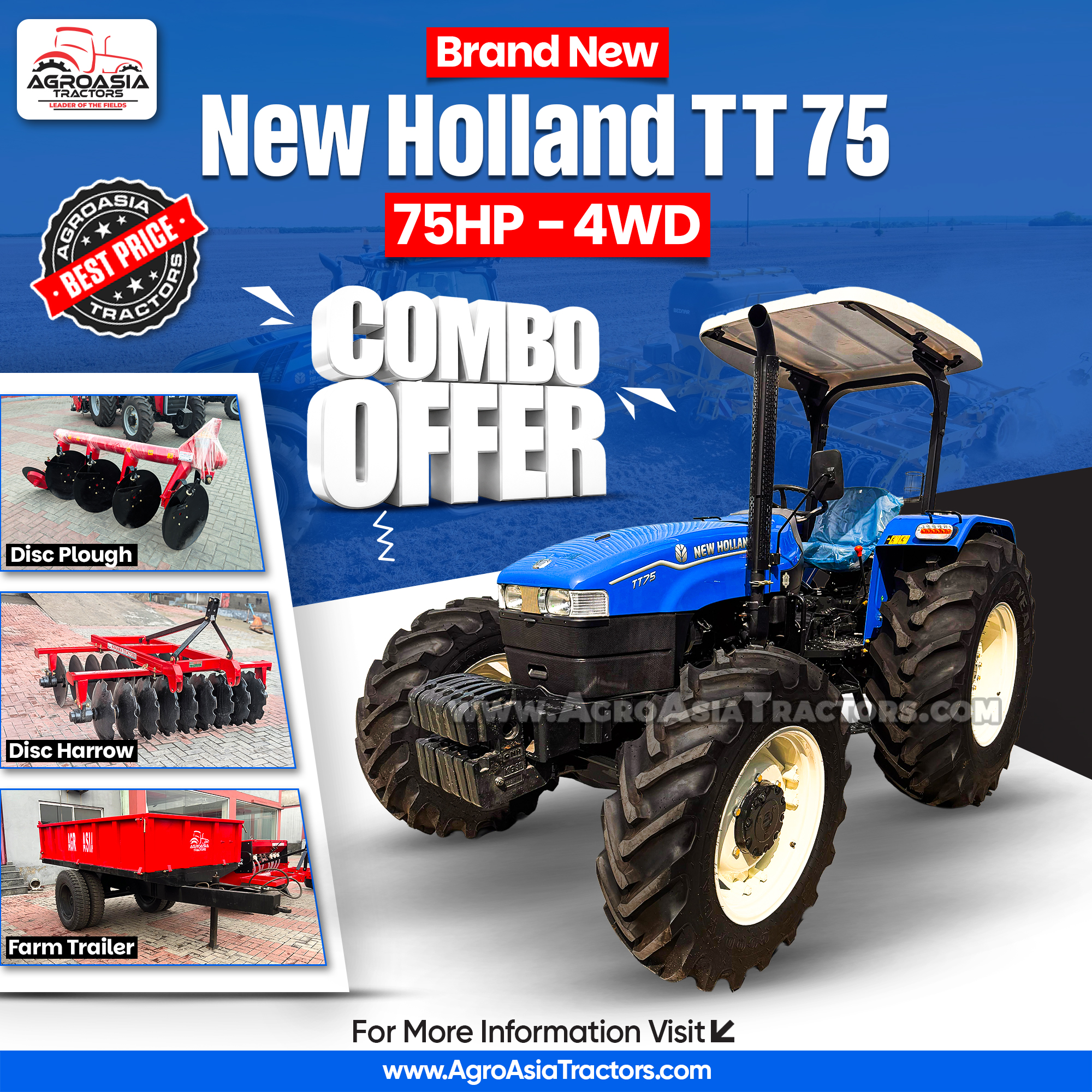 New Holland TT75 for sale